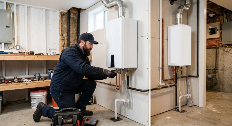 Tankless Heater Installation project example